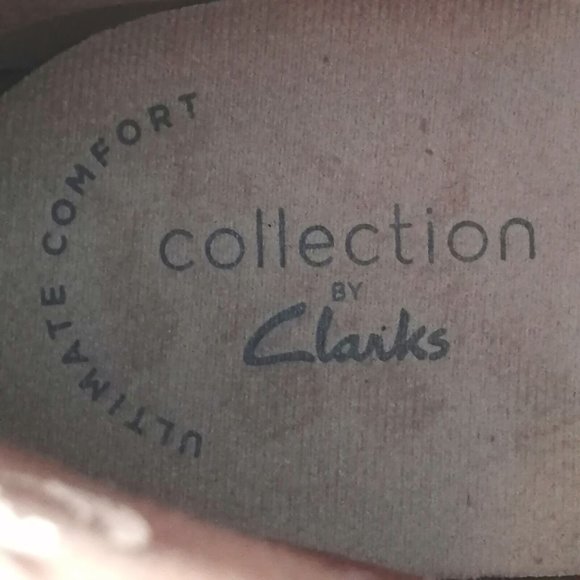 Clarks Womens Ankle Boot Cora Braid Tan Suede Side Zip Elastic Inset 7.5 NEW - Picture 8 of 10